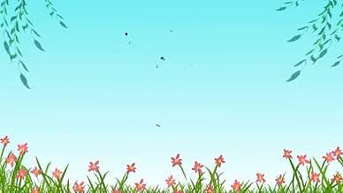 清新春雨花朵主题春分视频的预览图